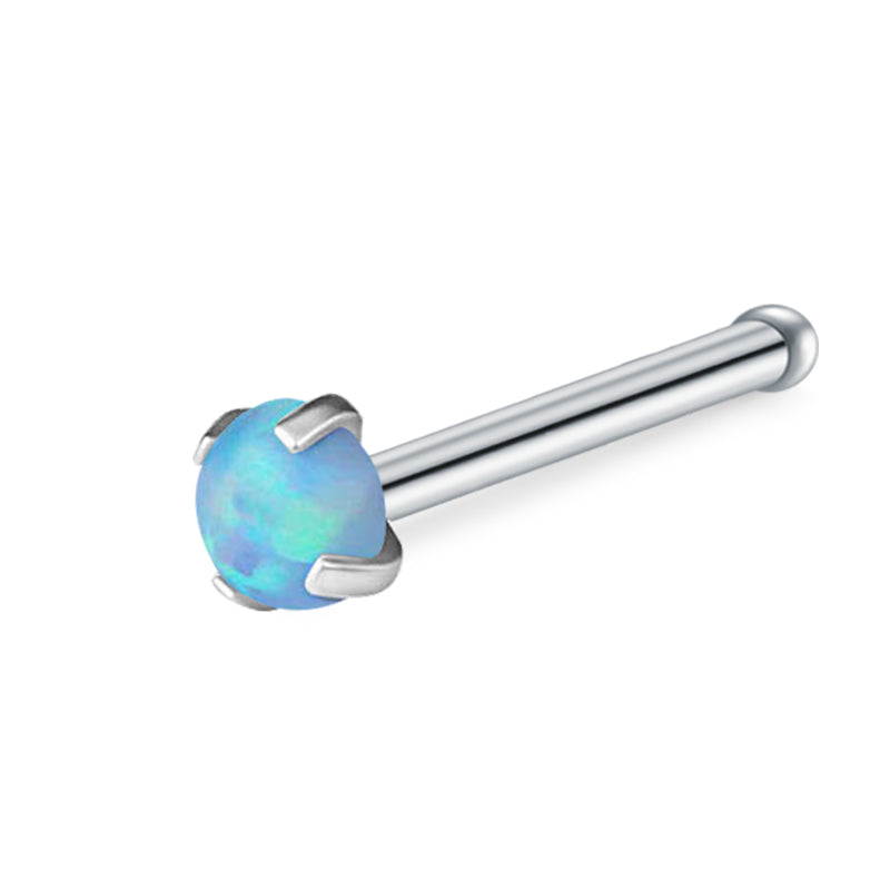 Light Blue Diamond Nose Rings