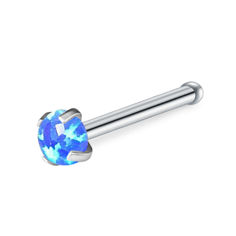 Dark Blue Diamond Nose Rings