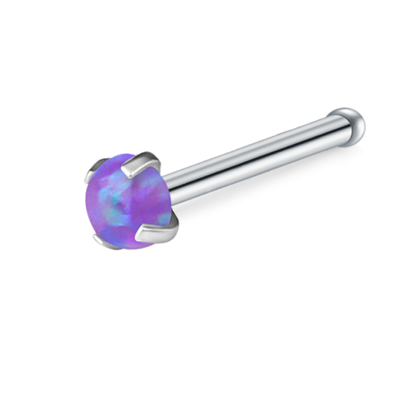Purple Diamond Nose Rings