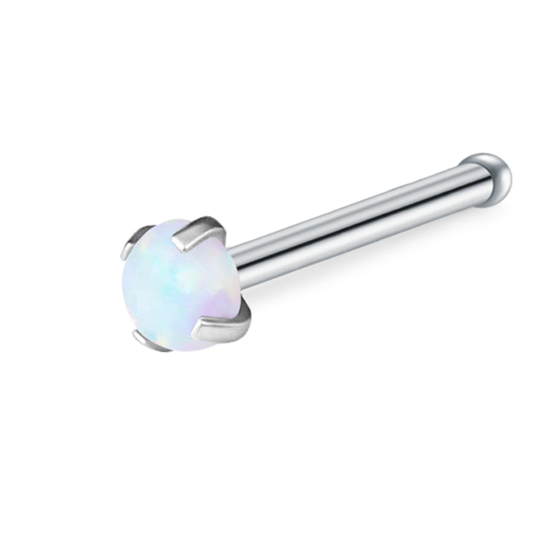 White Diamond Nose Rings