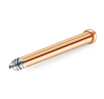 Replacement Straight Barbell Rose Gold