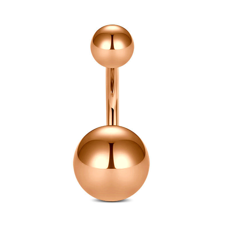 8mm Rose Gold Belly Button Ring