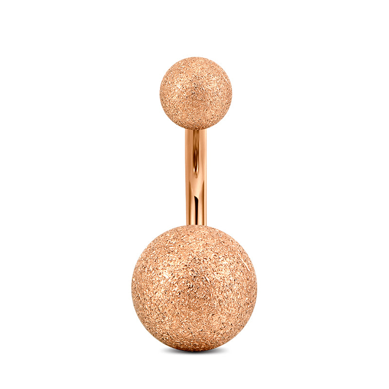8mm Rose Gold Belly Button Ring