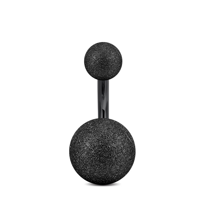 6mm Black Belly Button Ring