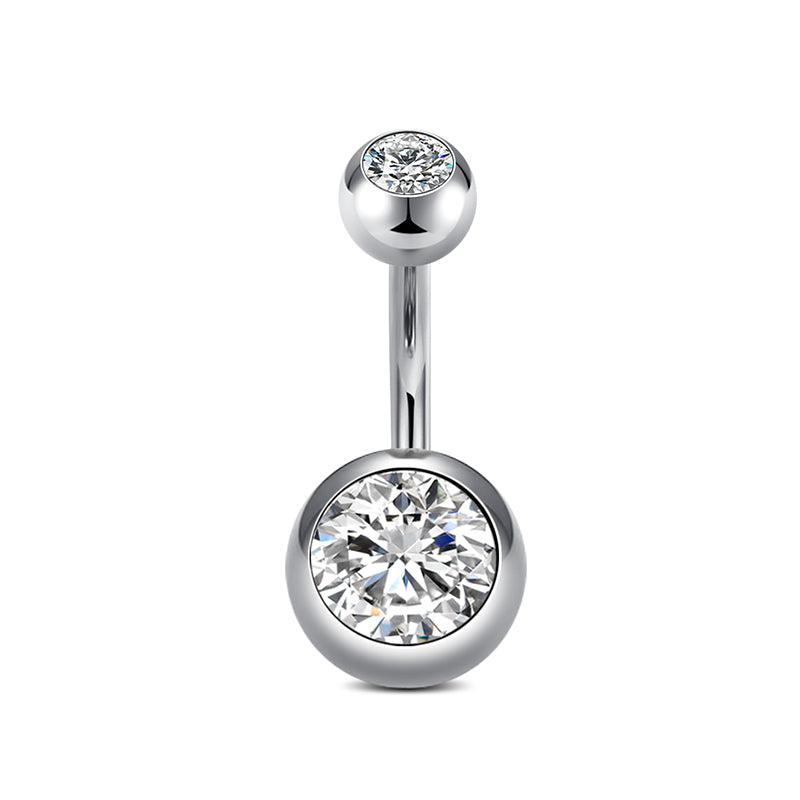 8MM Silver Belly Ring