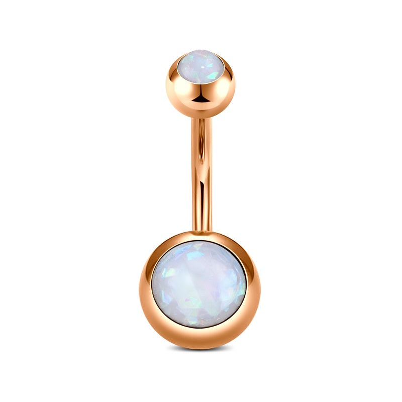 10mm Rose Gold Navel Belly Ring