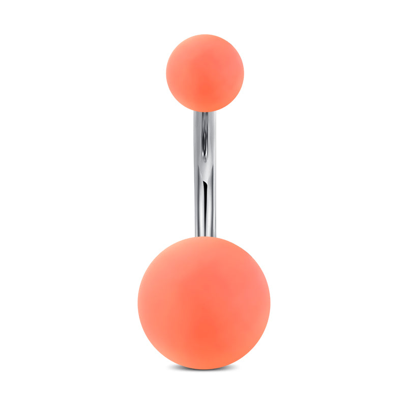 Orange Belly Button Ring
