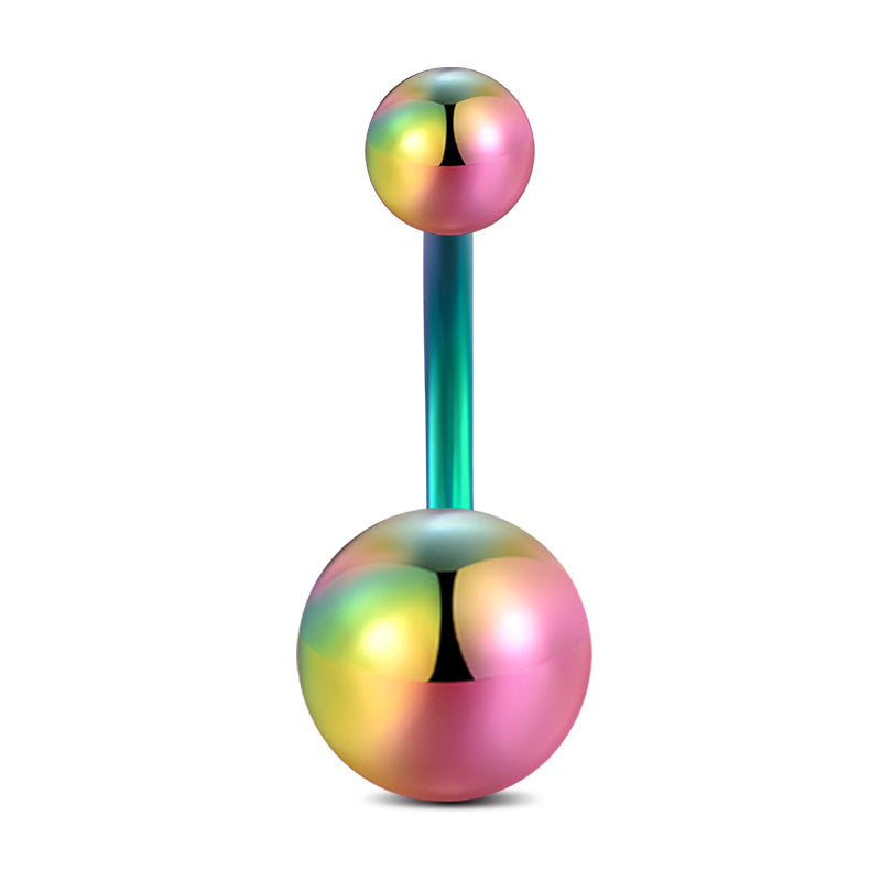 10mm Rainbow Belly Button Ring