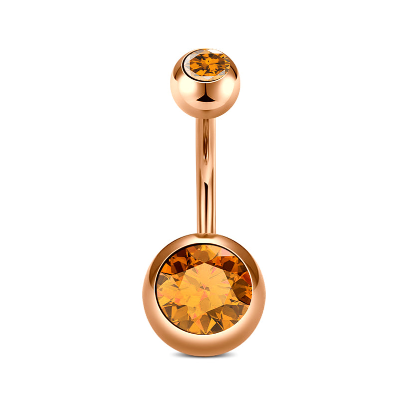 10MM Rose Gold Belly Ring