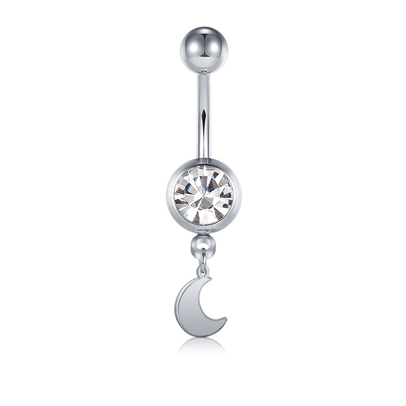 Moon Dangle navel ring