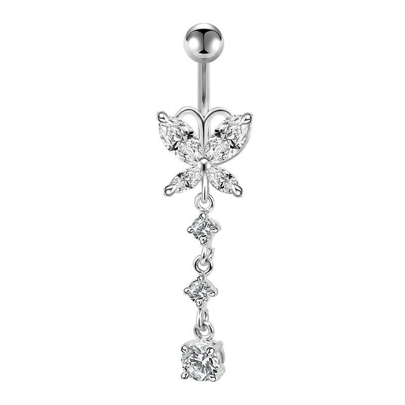 Butterfly Pendant Navel Ring