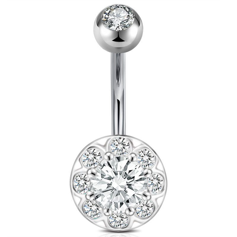 Silver Belly Button Ring