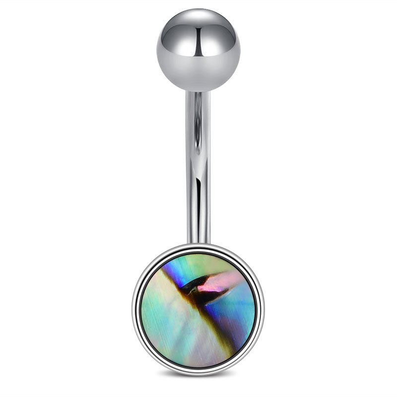 Round Style Nature Shell Belly Ring