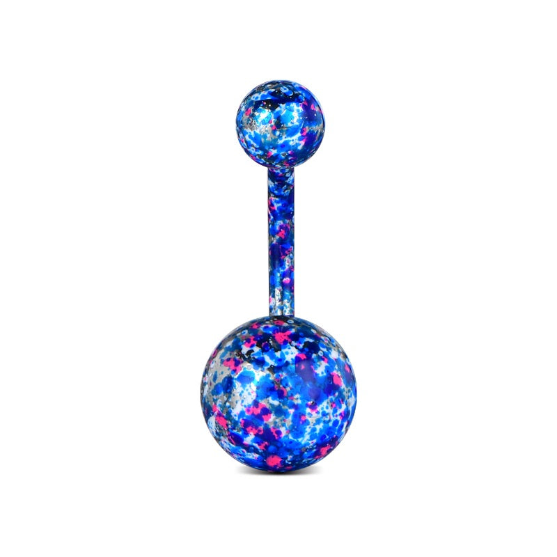 Multi Color Belly Ring Dark Blue