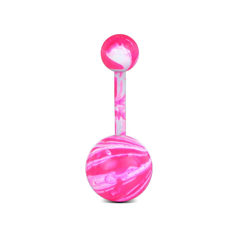 Multi Color Belly Ring Pink