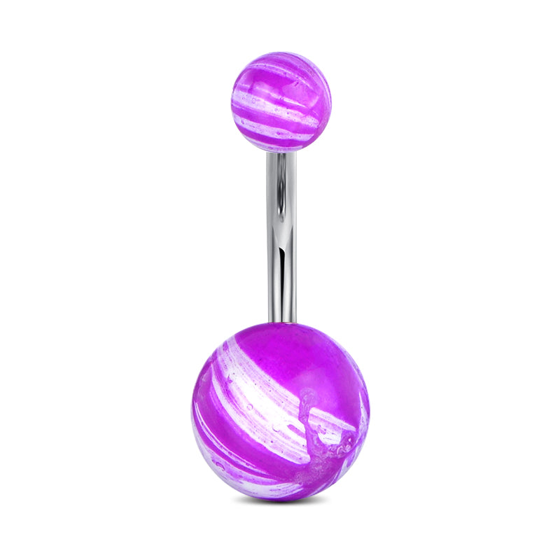 10 mm Purple Belly Ring