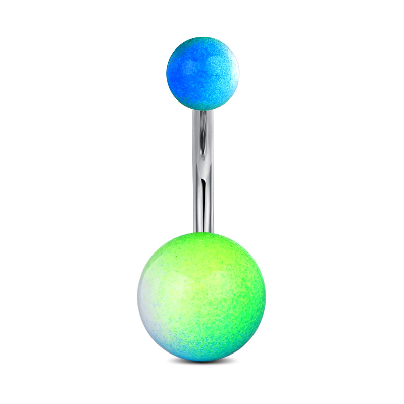 10 mm Green Belly Ring