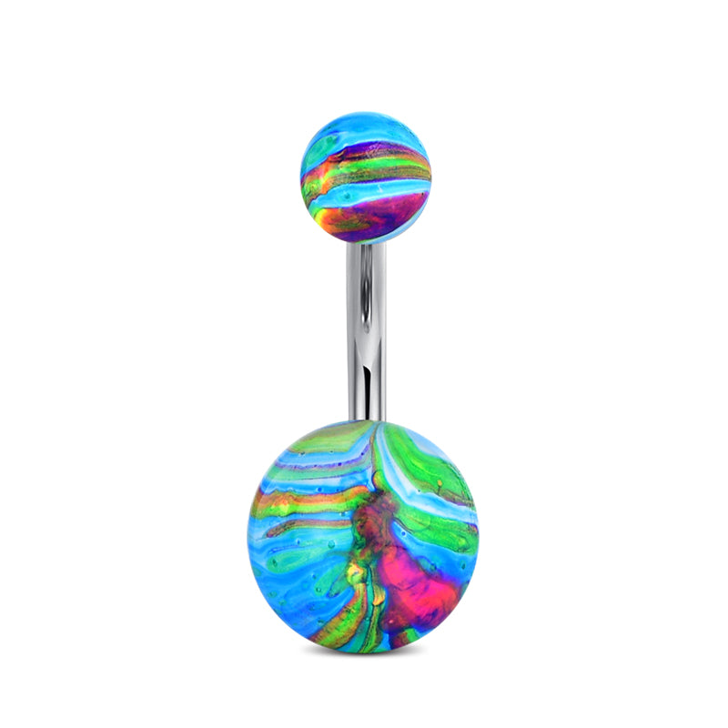 8 mm Mix Color Belly Ring