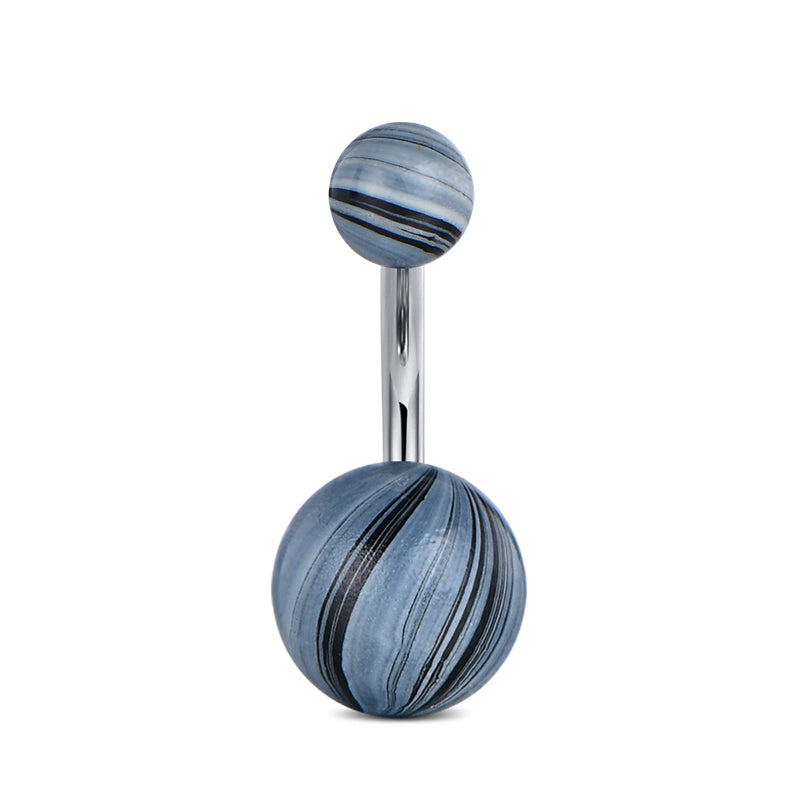 8 mm Black Belly Ring