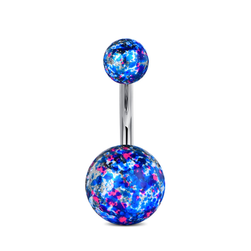 8 mm Dark Blue Belly Ring