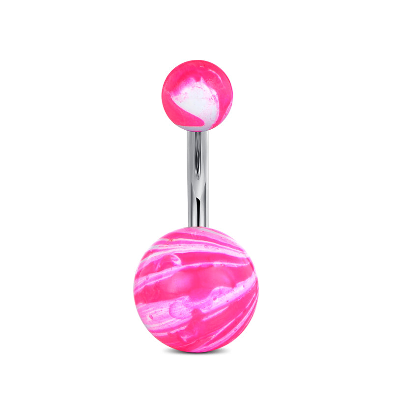 8 mm Pink Belly Ring