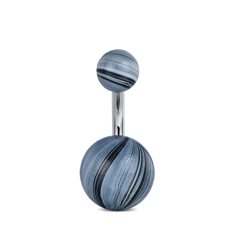 6 mm Black Belly Ring