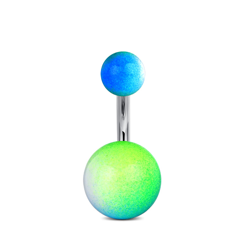 6 mm Green Belly Ring