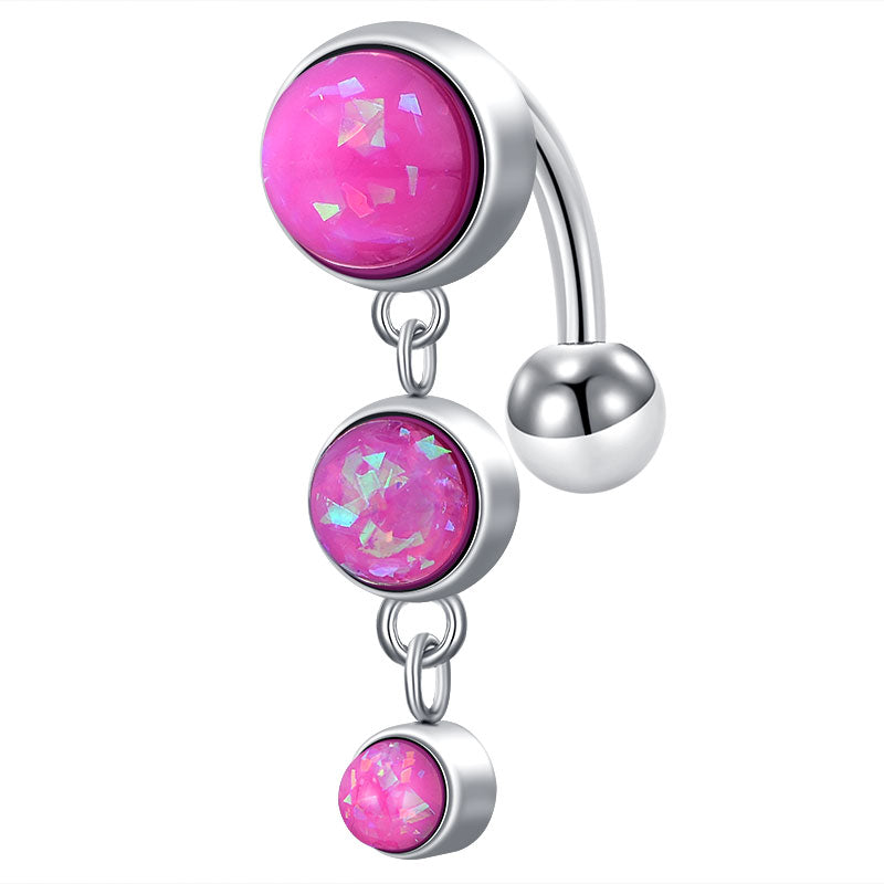 Pink Opal Reserved Belly Rings