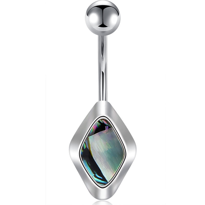 Rhombus Style Nature Shell Belly Ring