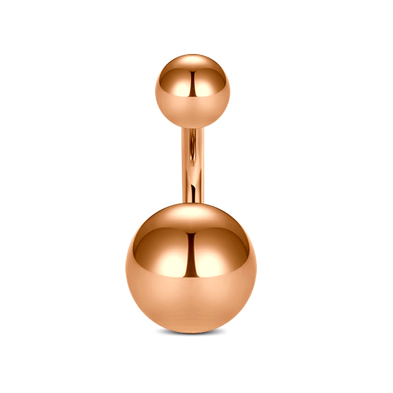 6mm Rose Gold Belly Button Ring