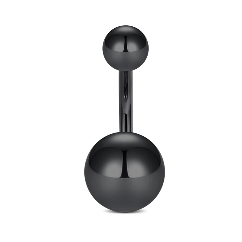 8mm Black Belly Button Ring
