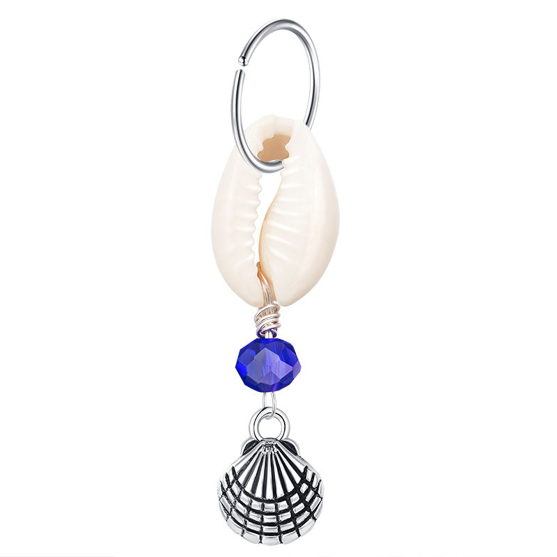 Shell Belly Hoop Rings