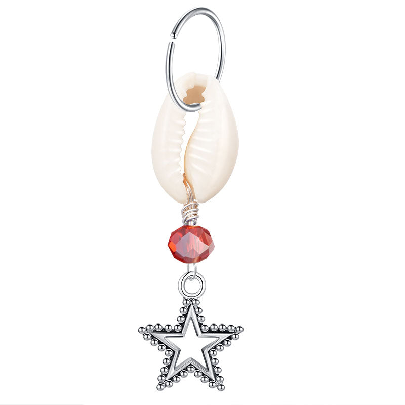 Star Belly Hoop Rings