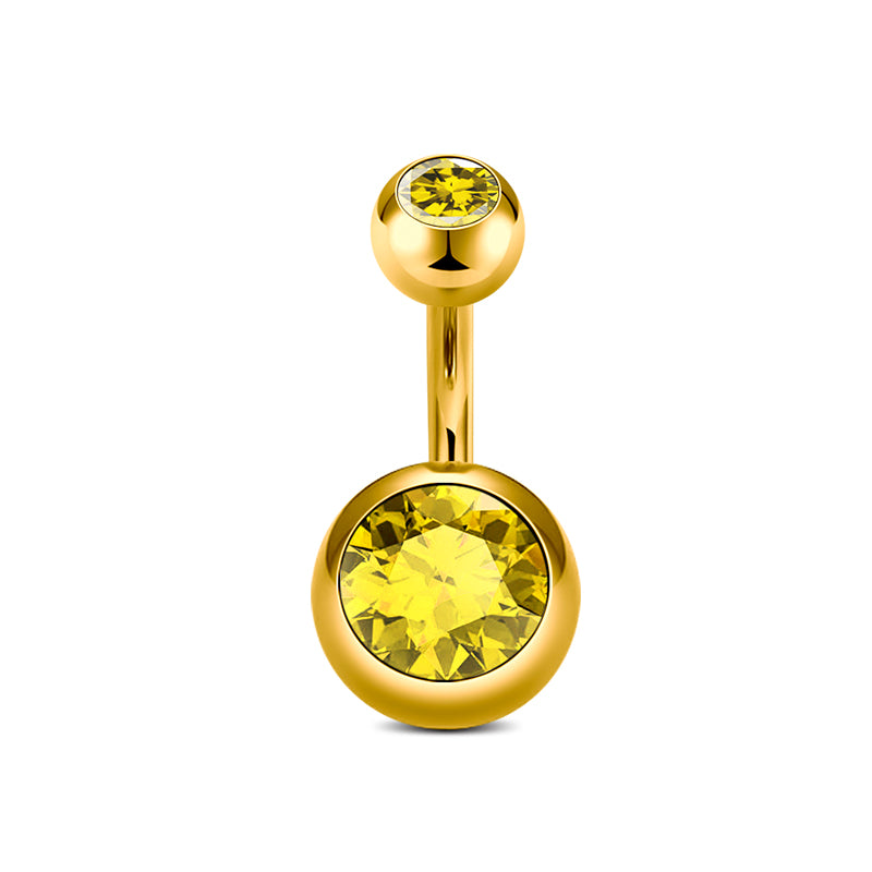 6MM Gold Belly Ring