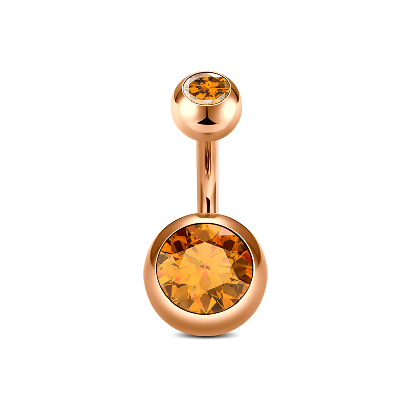 6MM Rose Gold Belly Ring
