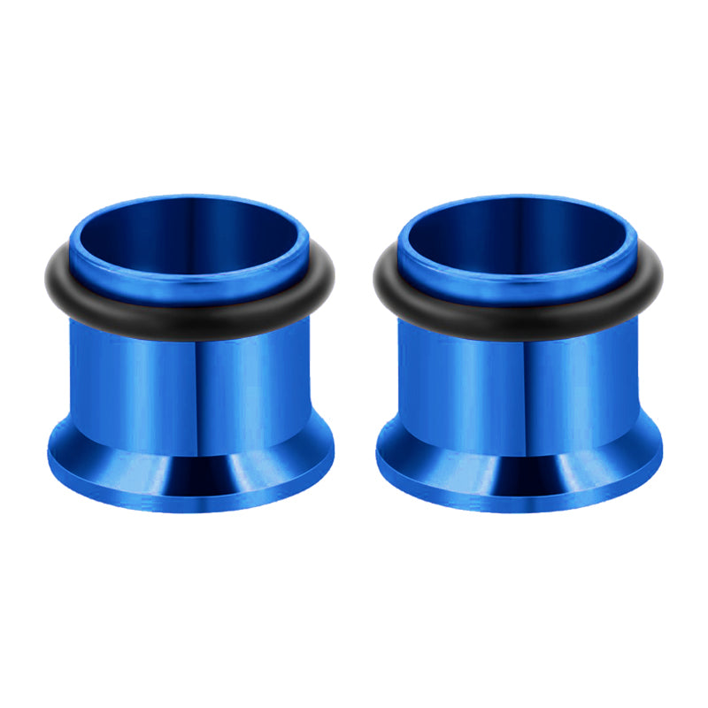 6mm blue ear tunnel plug hollow