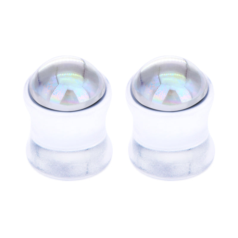 6mm clear acylic ear tunnel plug crystal