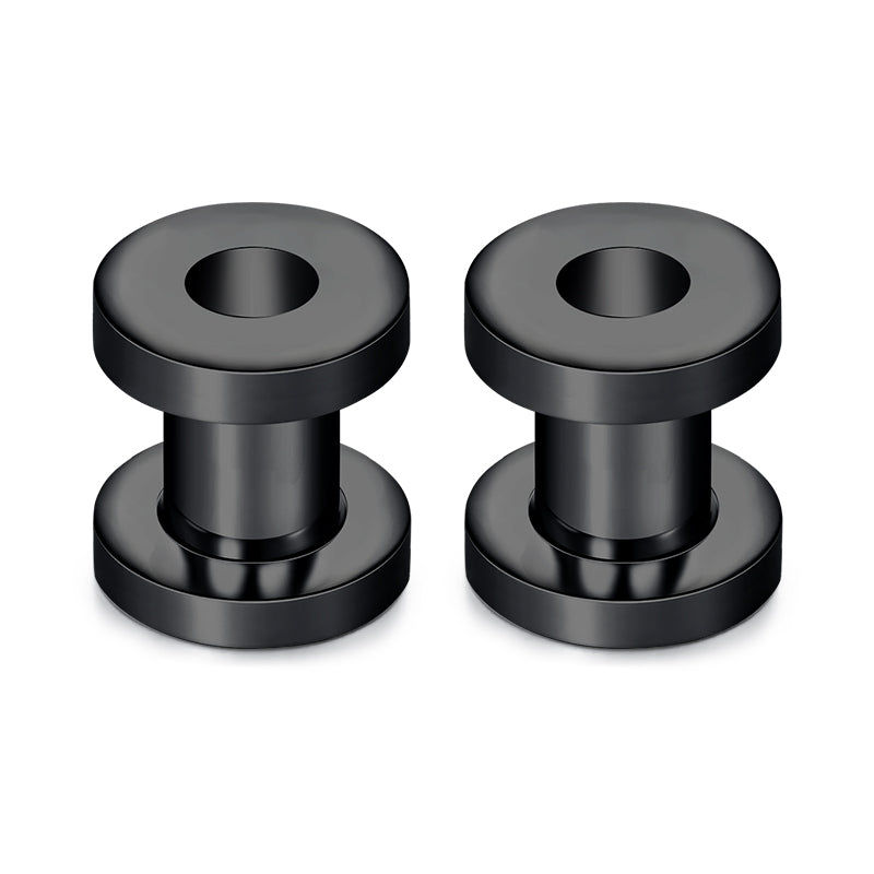 1.6mm black ear tunnel plug pulley