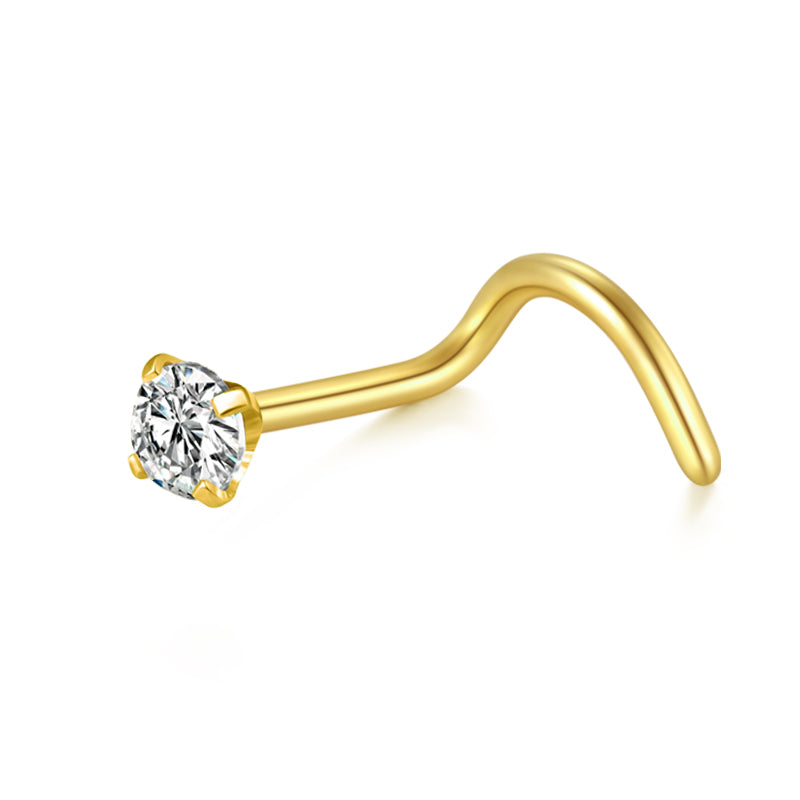 16G Gold Nose Screw