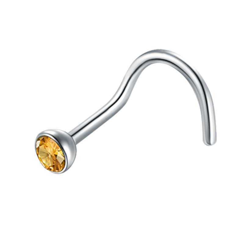 22G Yellow Nose Rings