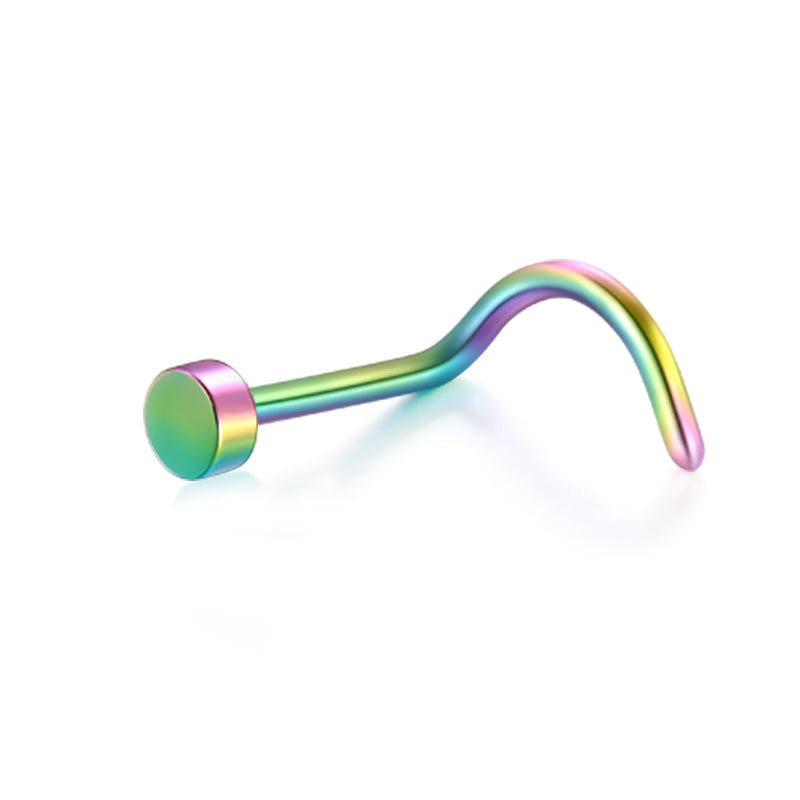 20G Rainbow Nose Screw