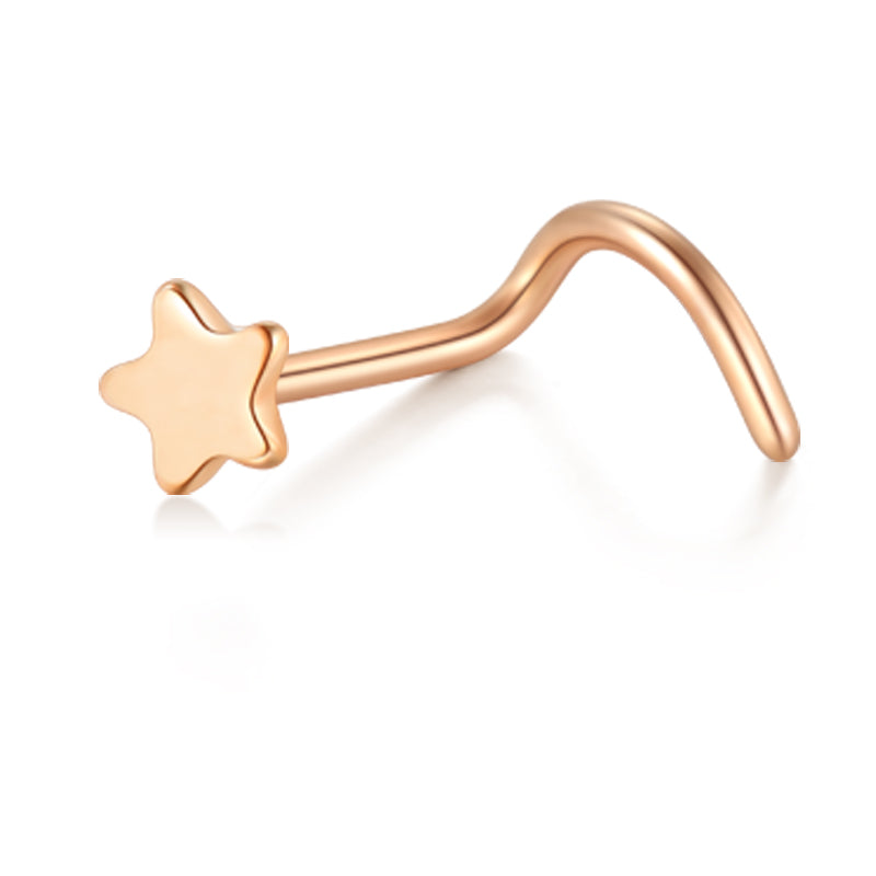 Rose Gold Nose Rings