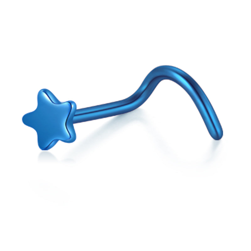 Blue Nose Rings