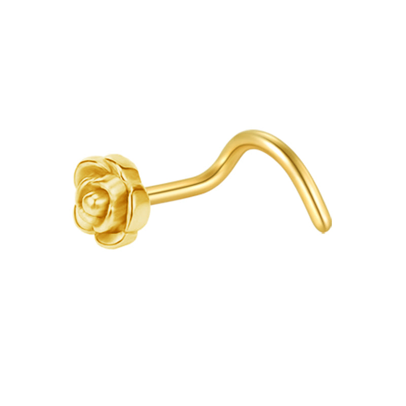 Gold Rose Nose Screw