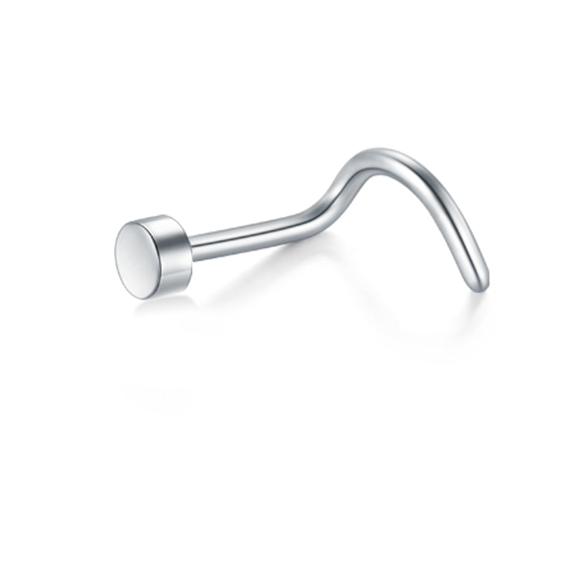 18G Silver Nose Screw