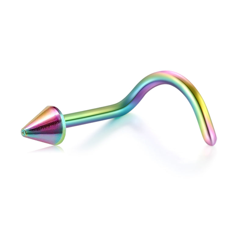 20G Rainbow Nose Screw