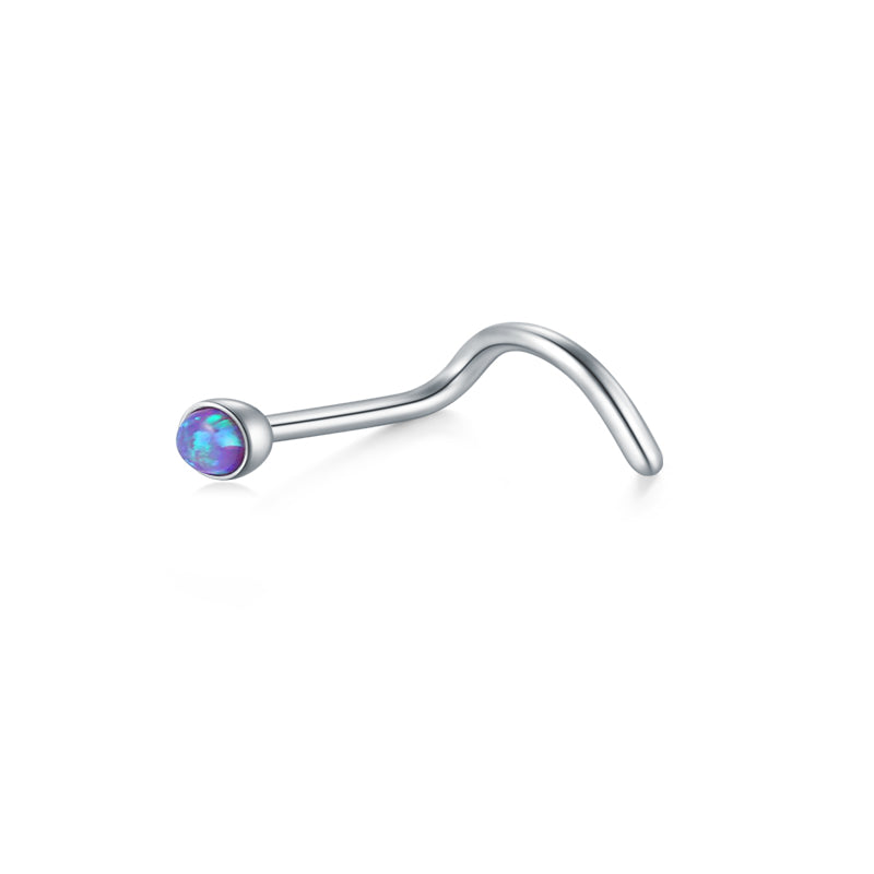 Purple Opal Nose Rings