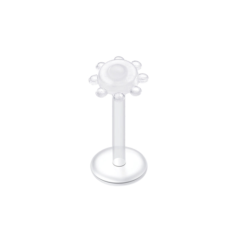 Plastic Lip Studs Retainer Various Top