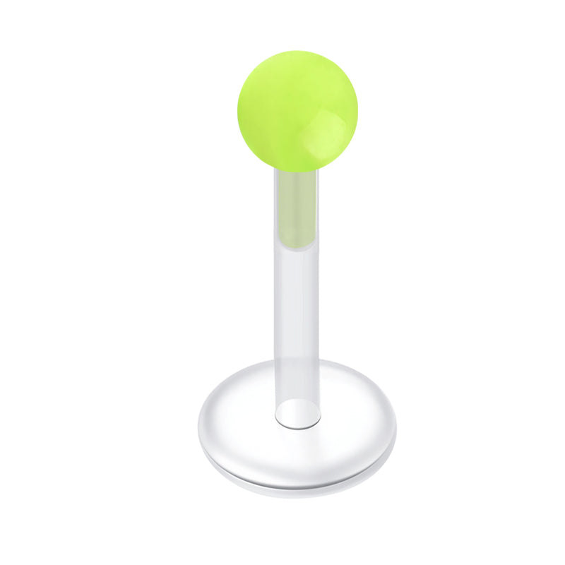 Plastic Lip Studs Colorful Ball
