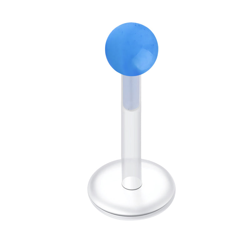 Plastic Lip Studs Colorful Ball
